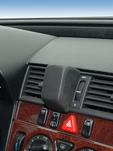 KUDA Handyhalterung passend für MB E-Klasse / W210 ab 95 bis 2/02 - Telefonkonsole für Smartphones, Handy, Navi und mehr – Kunstlederkonsole, schwarz, 291065