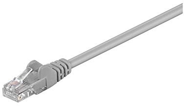 Goobay 95635 CAT 5e Patch Cable, U/UTP, Grey, 25 m Length