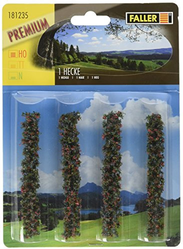 Faller FA181235-4 Premium Hecken Herbstlaub, Zubehör für die Modelleisenbahn, Modellbau, Weiß