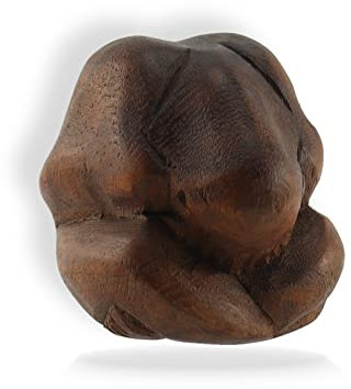 budawi® Yogafigur (Yogiman) in Meditationshaltung Höhe ca. 5 cm Holzskulptur Holzfigur Figur Yoga Feng Shui