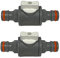 (Pack of 2) Quick Release Garden hosepipe/Irrigation line in line Shut Off valves,Controls The Flow of Water,Universal Garden Hose Connection,Watering Connector/Adaptor