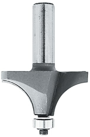 Makita 733121-2A Router Bit Corner Rounding Carbide Tip, 1/2-Inch Radius, 2 Cutting Flutes, 1/2-Inch Shank