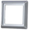 Busch-Jaeger 2101-33 Abdeckrahmen 1-Fach Alusilber Allwetter 44 2CKA001730A0276