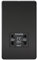 Knightsbridge SF8900MB Screwless Dual Voltage Shaver Socket in Matt Black, 5.0 mm*148.5 mm*47.5 mm