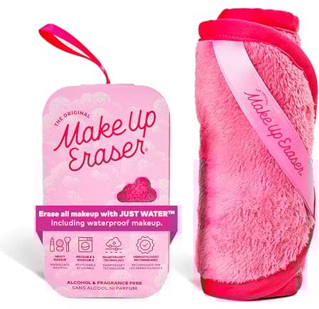 Makeup Eraser The Original entfernt mühelos sämtliches Make-up nur mit Wasser, einschließlich wasserfester Wimperntusche, Eyeliner, Grundierung, Lippenstift und mehr