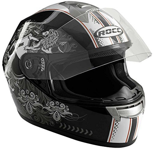 ROCC 361 Integralhelm, Farbe schwarz-weiss-rot, Größe S(55/56)