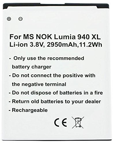 Akku kompatibel mit Microsoft Lumia 950 XL, Lumia 950 XL Dual SIM Akku BV-T4D