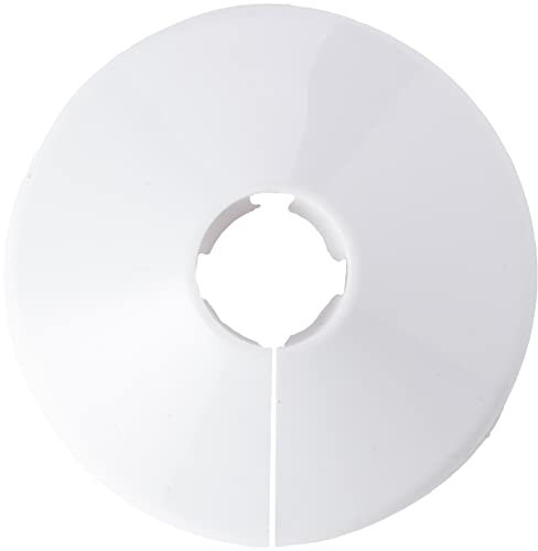 PLUMB-PAK PPS444-8AMZ Pipe Collars, White, 1-Pack, Set of 8 Pieces