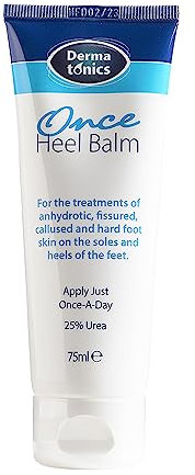 Dermatonics Once Heel Balm | Long-lasting Relief for Rough, Dry, and Callused Heels and Feet | Clinically Proven | Visible Result in 8 Days | 75 ml
