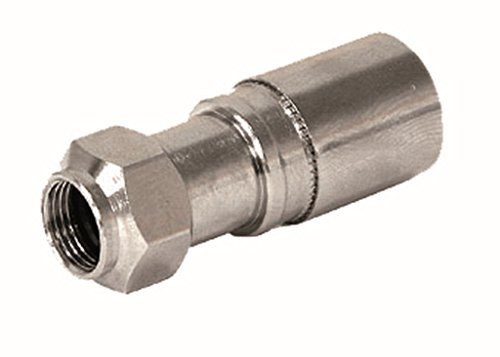 WISI 71943 DV 14 N F-Compress-Stecker mit Nitin-Beschichtung, 10 Stück Silber