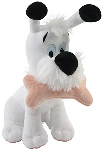 Asterix Plüschtier Idefix mit Knochen 17cm gross