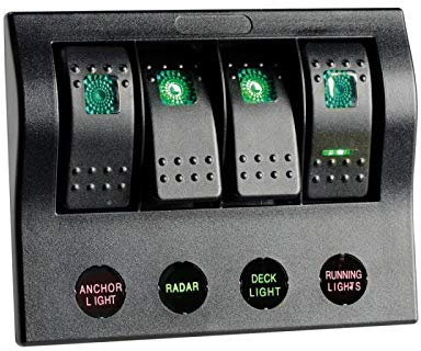 OSCULATI Tableau électrique PCP Compact 4 interrupteurs