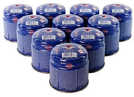 MaXimum 10 x Butan Propan Gas Kartuschen 190g Gas Camping mit internem Leck Begrenzer