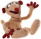Jan & Henry 583979 Sandman Plüschtier, Handspielpuppe, Mittelbraune und rote Körperdetails, 35*17*16 cm