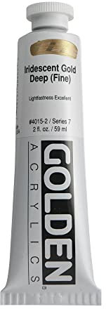 Golden Acrylique : 60ml épais Or profond FINE IRIDESCENT