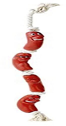 Caldex Classic Vinyl Sausage On A Rope Tug Toy, 660 mm