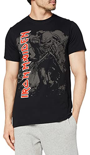 AWDIP Men's Contrast Trooper T Shirt, Black, L UK