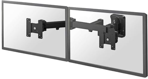 Newstar FPMA-W960D TV/Monitor Wall Mount (Full Motion) for TWO 10-27 Screens - Black