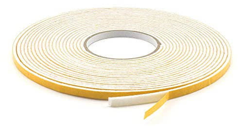 GleitGut Filzband selbstklebend Weiss Länge: 3 m auf der Rolle Filzklebeband Meterware Filzstärke: 3 mm (Breite 10 mm)