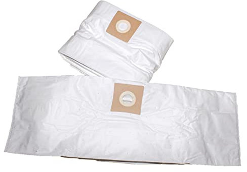vhbw 10x sacchetto compatibile con Kärcher NT-700, NT-702, NT700, NT702 aspirapolvere - in microfibra, 38cm x 32cm, bianco