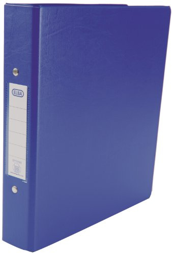 Elba Emgee Ring Binders Heavyweight PVC 2 O-Ring Size 25mm A5 Blue Ref 500202 [Pack of 10]