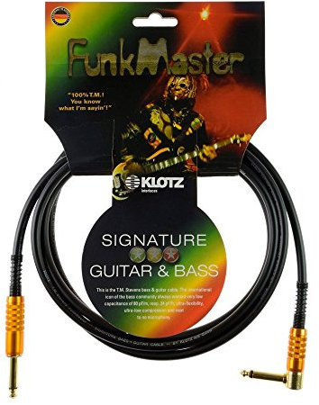KLOTZ FunkMaster high end gitarren- & bass kabel (gerade - gewinkelt) (3,0)