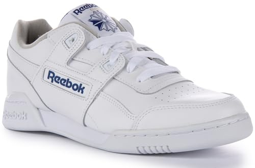 Reebok Men's Club C 85 Sneaker, White Royal Blue, 9 UK