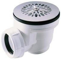 Bonde siphoïde en plastique pour receveur orifice ø 60 mm - Nicoll