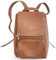 Mittel-Großer Lederrucksack Größe M Laptop Rucksack bis 14 Zoll, für Damen und Herren, Cognac-Braun, Jahn-Tasche 710