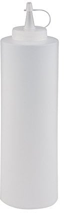 APS 93157 Spritzflasche mit Tasse, Ø 6, 5 x 25 cm, 0, 65 Liter, Weiß