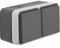 BERKER Berk AP-Steckdose SCHUKO 47843515 2fach waagere