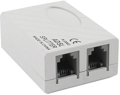 sourcingmap ADSL Filtro A Banda Larga Modem RJ11 Cavo Telefono Telefono Spaccatore