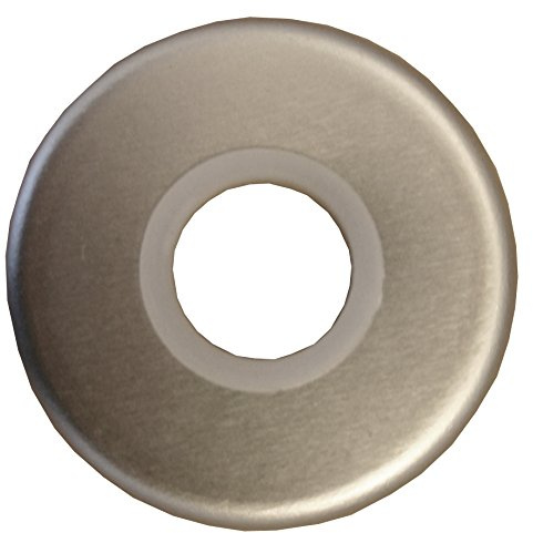 Alpertec aluminium Drückerrosette für Drückerpaare eloxiert Drückergarnitur Türdrücker Türbeschläge, Durchmesser 50 mm, silber, 40360070K1