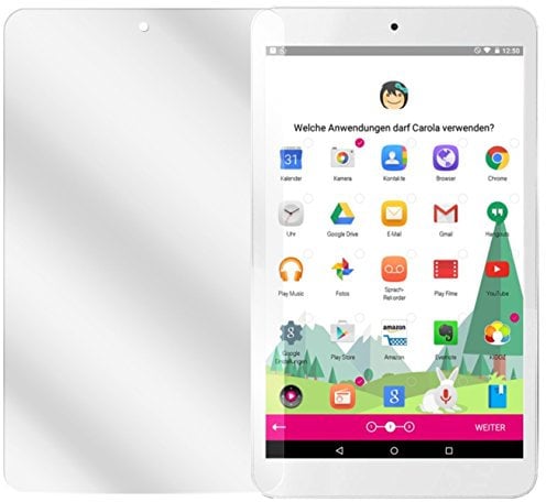 dipos I 2X Schutzfolie klar kompatibel mit Telekom Tablet Puls Folie Displayschutzfolie