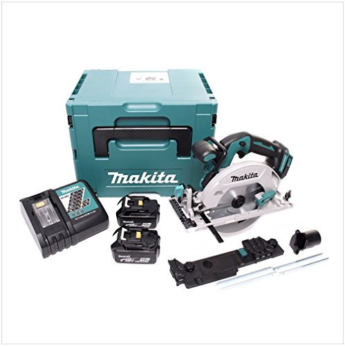 Makita DHS 680 RMJ 18 V Batterie Li-Ion 165 mm Scie circulaire à main en coffret Makpac 2 x 4 ah batterie et chargeur