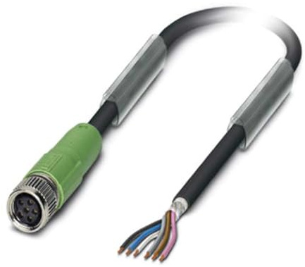 Phoenix Kabel/Adapter 5 m Black, Grey Signal Cable – Signal Cables (5 m, M8, Black, Grey)