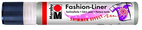Marabu 25 ml Fashion rutschsicher Shimmer, Silber