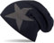 styleBREAKER warme Klassische Strick Beanie Mütze mit Stern und sehr weichem Innenfutter, Unisex 04024026, Farbe:Dunkelblau