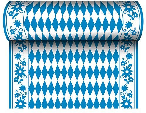 PAPSTAR 6 Tischläufer stoffähnlich Airlaid 24mx40cm Bayrisch Blau 84495