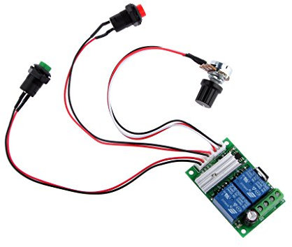 MagiDeal Réglable Interrupteur à Bouton Réversible De Vitesse Régulateur Moteur 3a Cc 6-24V