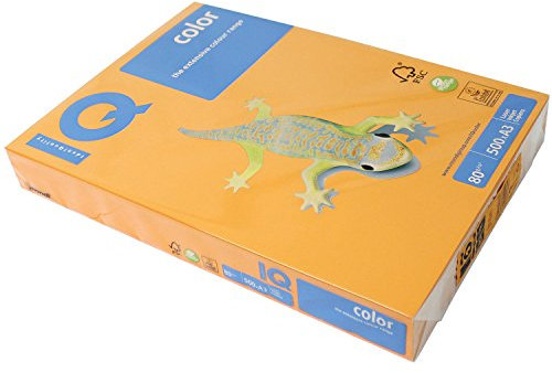 Papier Kopierpapier bunt starke GR.80 A3. Die/Q Orange OR43 FG.500