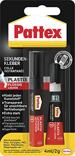 Pattex PSA 12 Sekundenkleber Blitz Plastik flüssig, 4 ml - 2g