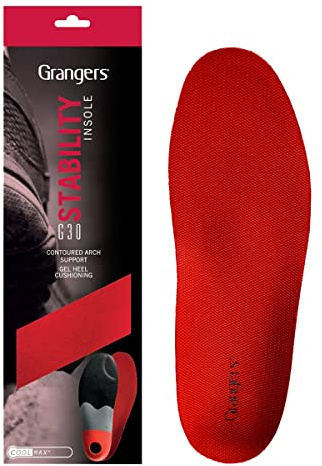 Grangers Men's G30 Stability Men's G30 Stability Performance Insole - Red, Size 43