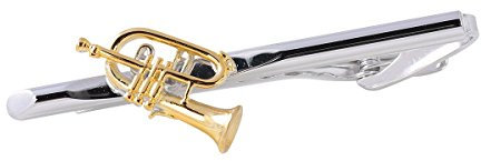 Unbekannt Krawattenhalter Flügelhorn - Schönes Geschenk für Musiker mit Geschenkverpackung