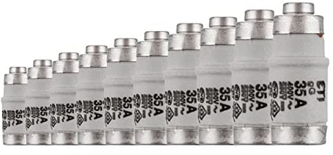 REV Neozed, Sicherung D02/E18 35A, 10Stück, 250VDC / 400VAC, grau