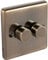 Antique Brass 400w 2Gang Dimmer Switch (Windsor)
