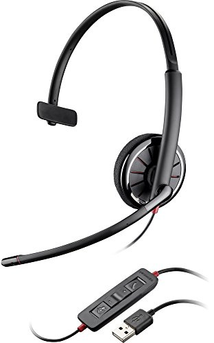 Plantronics Blackwire C310 Casque monophonique USB avec Microphone (PC/Jeux, monophonique, Serre-tête, Noir, Filaire, USB)