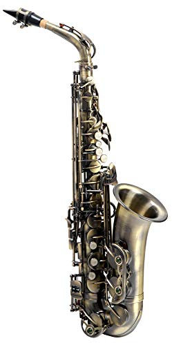 Classic Cantabile Winds AS-450 Eb Altsaxophon Antique Yellow (Messing, Vintage Lackierung, Hoch-Fis-Klappen, ergonomische Klappenmechanik)