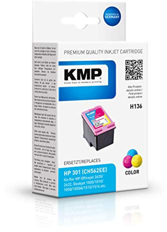 KMP Tintenkartusche für HP Deskjet 2050, H136, color