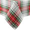 DII Schottenkaro-Kollektion Esszimmertisch und Küchendekoration, Baumwolle, Rot, Grün und Weiß, Rectangle Christmas Tablecloth, 60x84